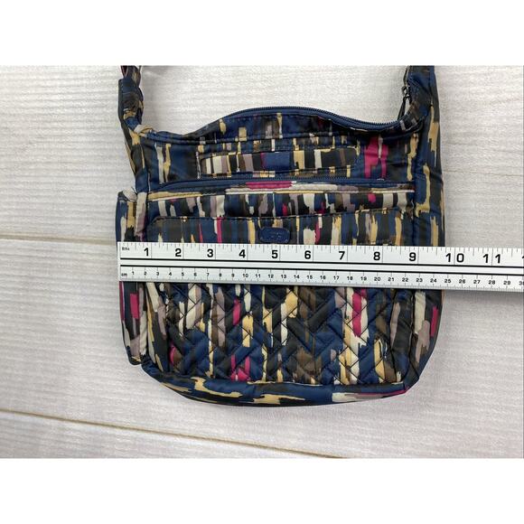 LUG Crossbody Flutter Riverwalk Multicolor Geometric Small Mini Bag Purse NWOT - Picture 10 of 14